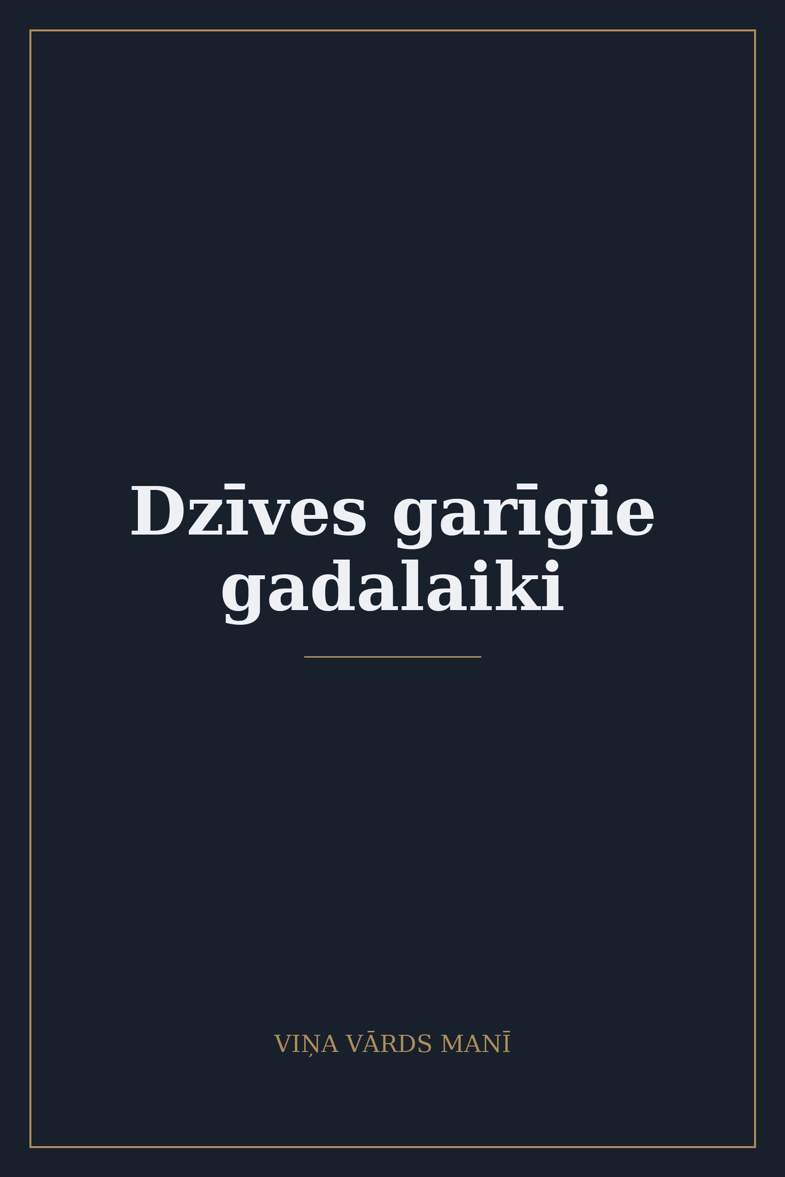 Dzīves garīgie gadalaiki